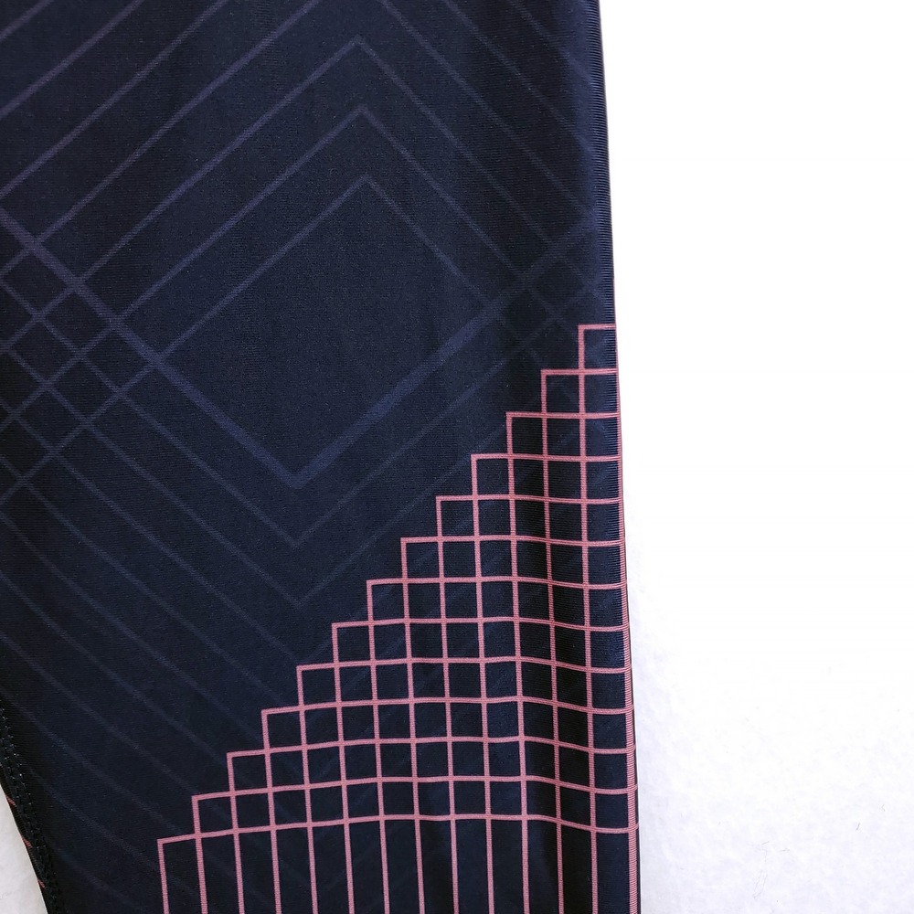 RBX Leggings Navy Blue Geometric Print Women's Size L - Picture 6 of 8